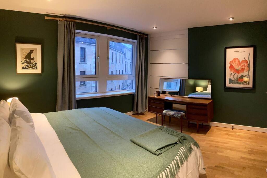 글라스고 Stylish 2 Bed Accessible Flat Perfect Location 아파트 외부 사진